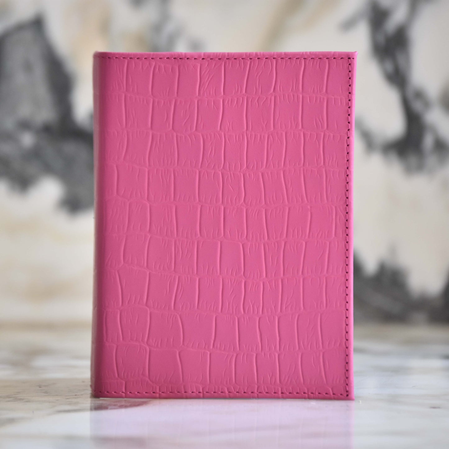 Porta Pasaporte Individual Fucsia Lagarto